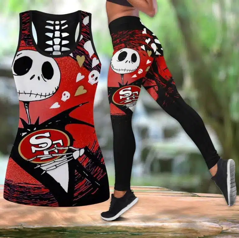 San Francisco 49ers Women's Hollow Out Tank Top & Legging SJ34