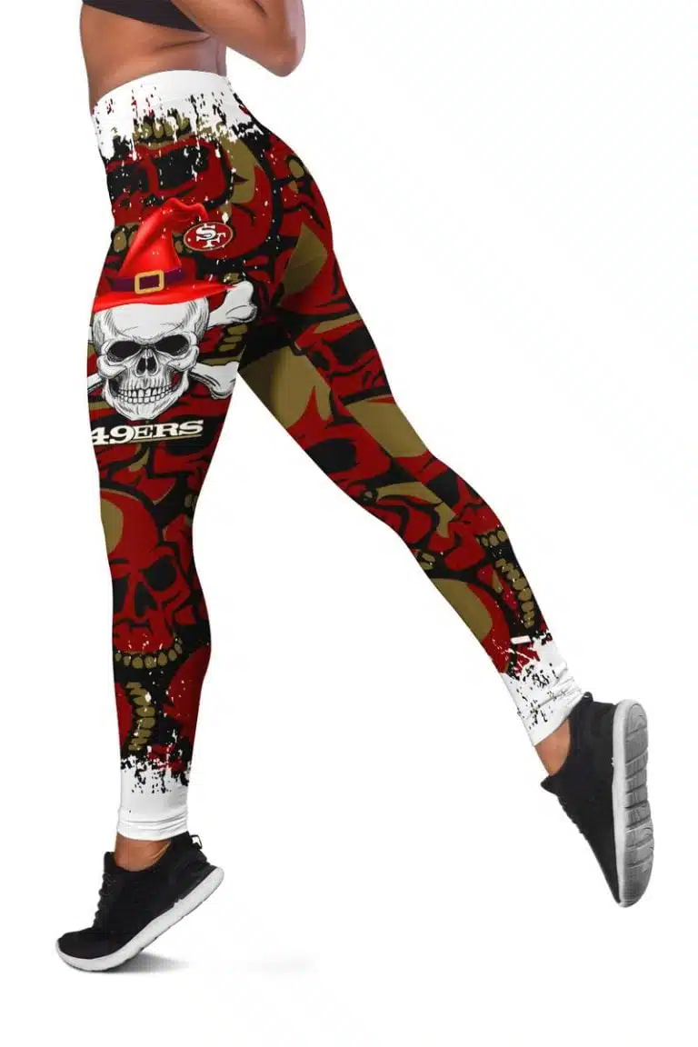 San Francisco 49ers Women's Hollow Out Tank Top & Legging KY58 - Image 3
