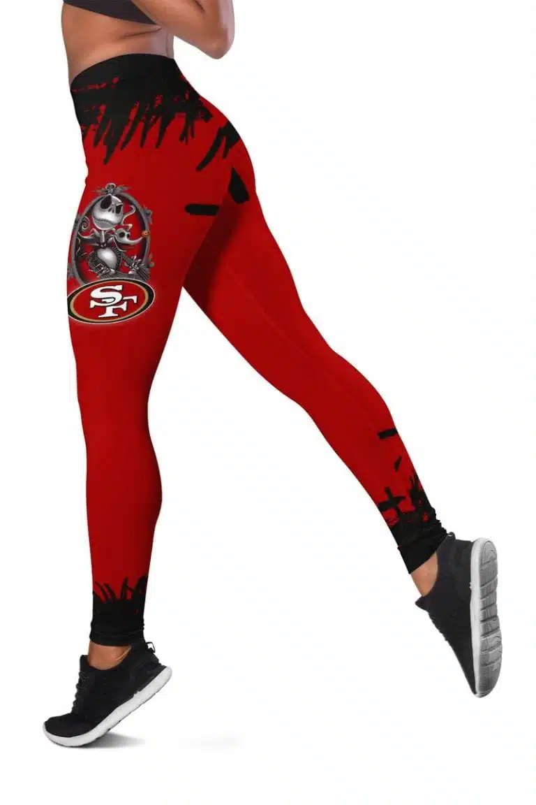 San Francisco 49ers Women's Hollow Out Tank Top & Legging KT46 - Image 3
