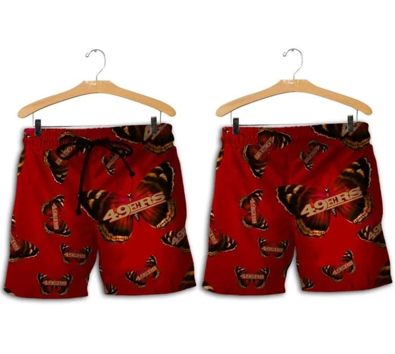 Combo San Francisco 49ers Button-Up Shirt & Men Shorts KR96 - Image 2