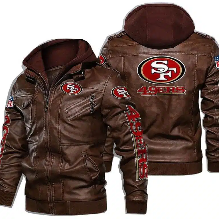 San Francisco 49ers Leather Jacket JR42 - Image 2