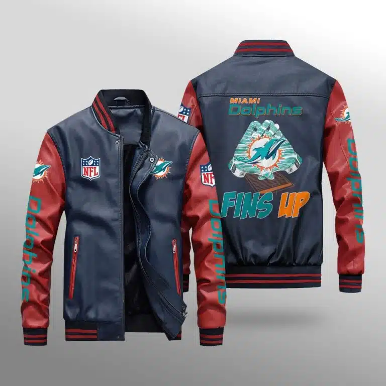 Miami Dolphins Leather Jacket ND67