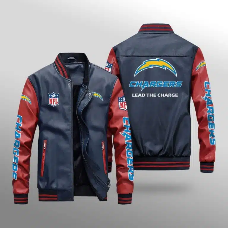 Los Angeles Chargers Leather Jacket NU36