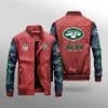 New York Jets Leather Jacket YI91