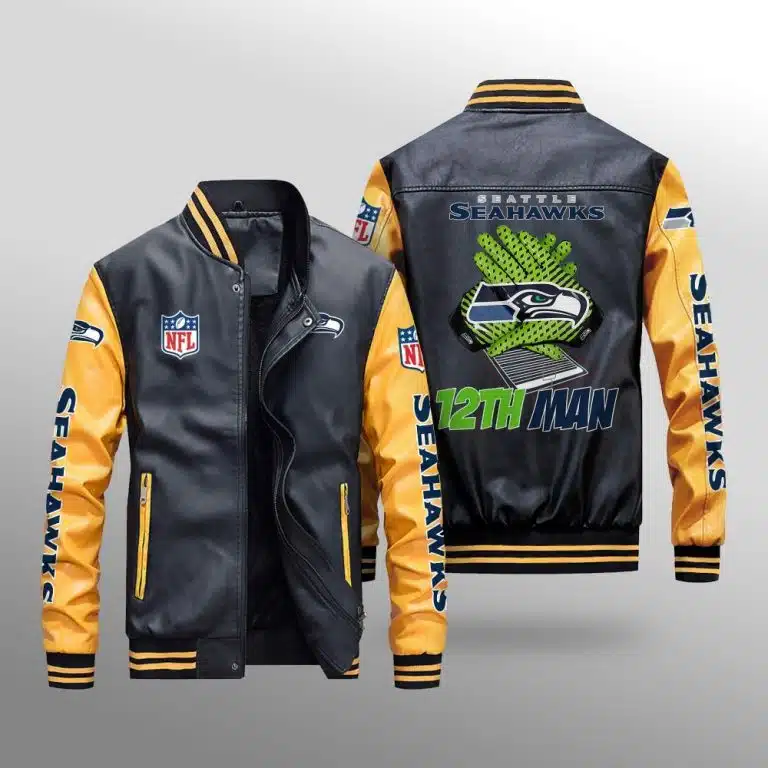 Seattle Seahawks Leather Jacket RQ42