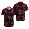 Combo Arizona Cardinals Button-Up Shirt & Men Shorts WI16