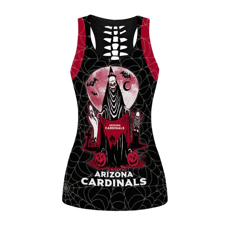 Arizona Cardinals Women's Hollow Out Tank Top + Legging IA61 - Image 2