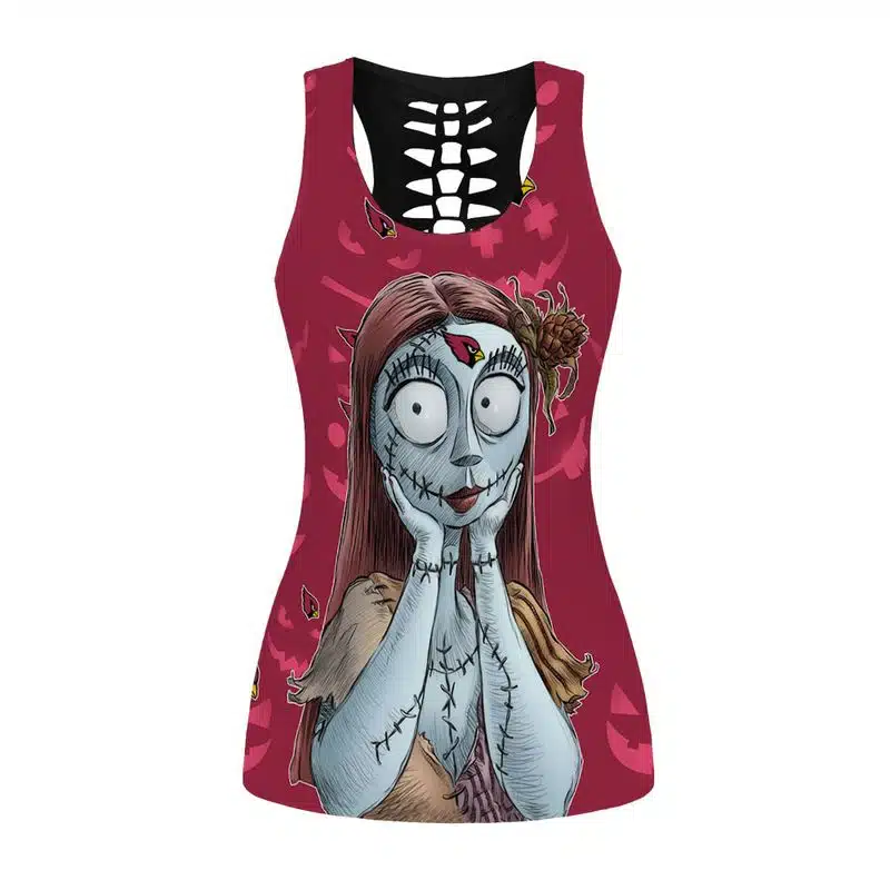 Arizona Cardinals Women's Hollow Out Tank Top + Legging UY87 - Image 2