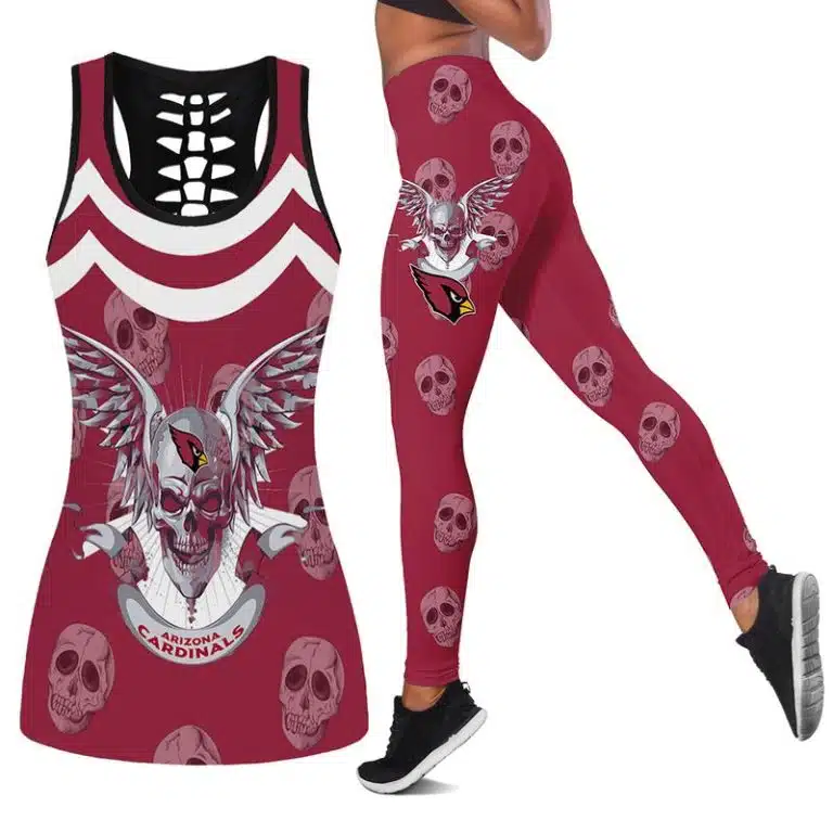 Arizona Cardinals Women's Hollow Out Tank Top + Legging RJ67