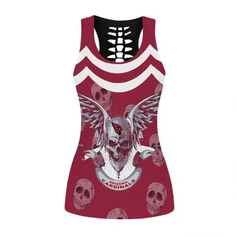 Arizona Cardinals Women's Hollow Out Tank Top + Legging RJ67 - Image 2