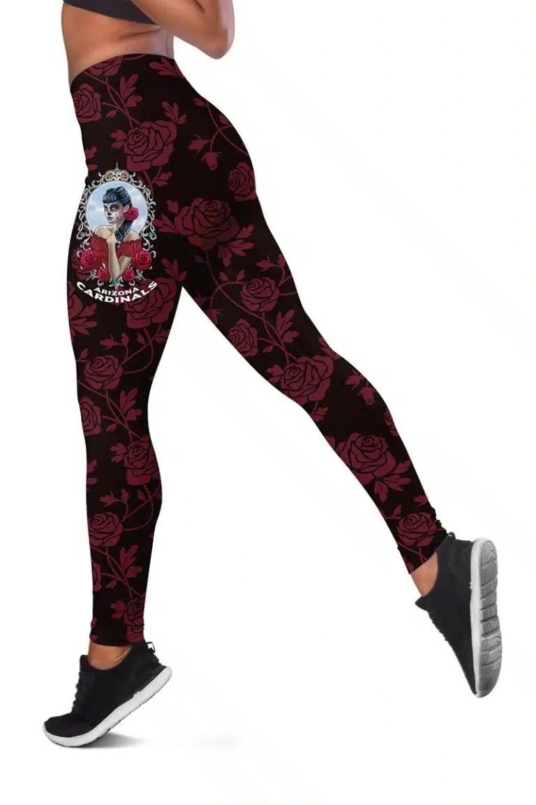 Arizona Cardinals Women's Hollow Out Tank Top + Legging UE19 - Image 3