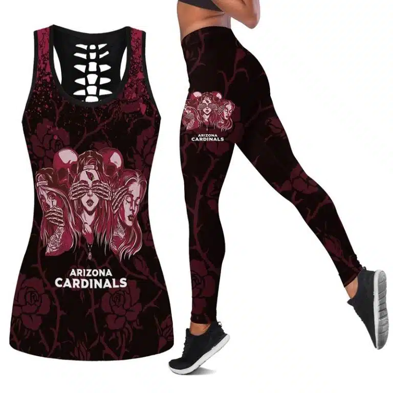 Arizona Cardinals Women's Hollow Out Tank Top + Legging WJ64