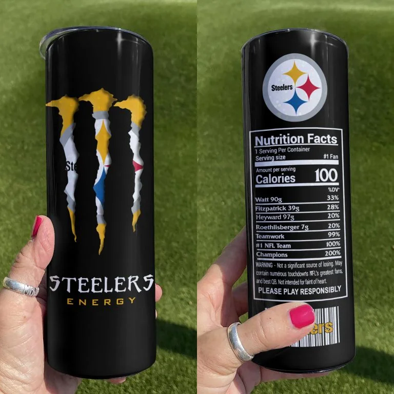 ΝFL25-Limited Pittsburgh Steelers Skinny Tumbler Cup 20oz & 30oz