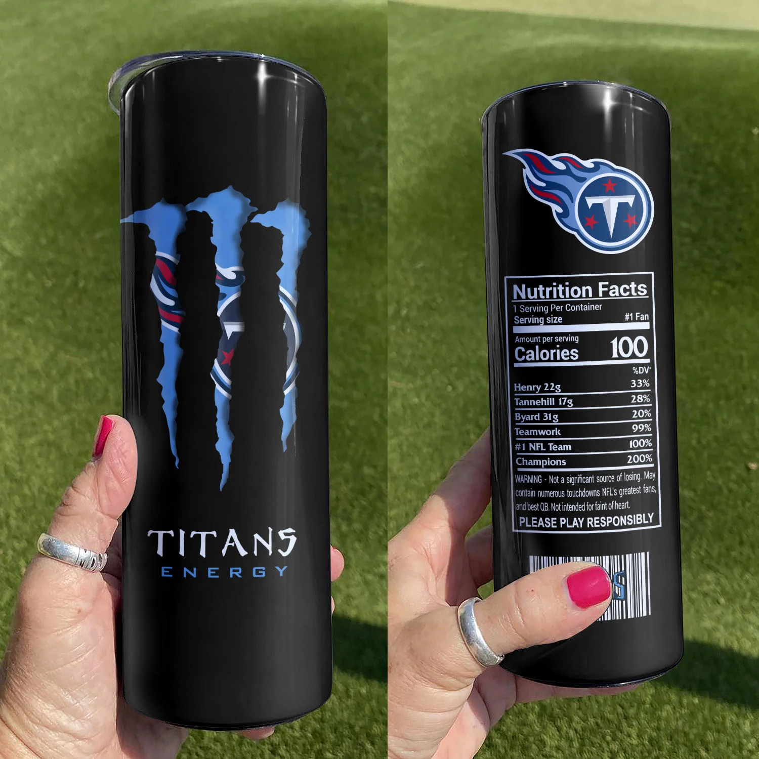 Νfl31-Limited Edition Tennessee Titans Skinny Tumbler Cup 20OZ & 30OZ
