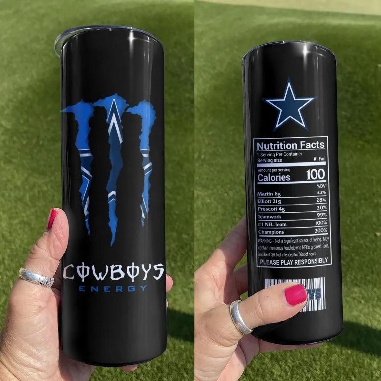Νfl09-Limited Dallas Cowboys Skinny Tumbler Cup 20oz & 30oz