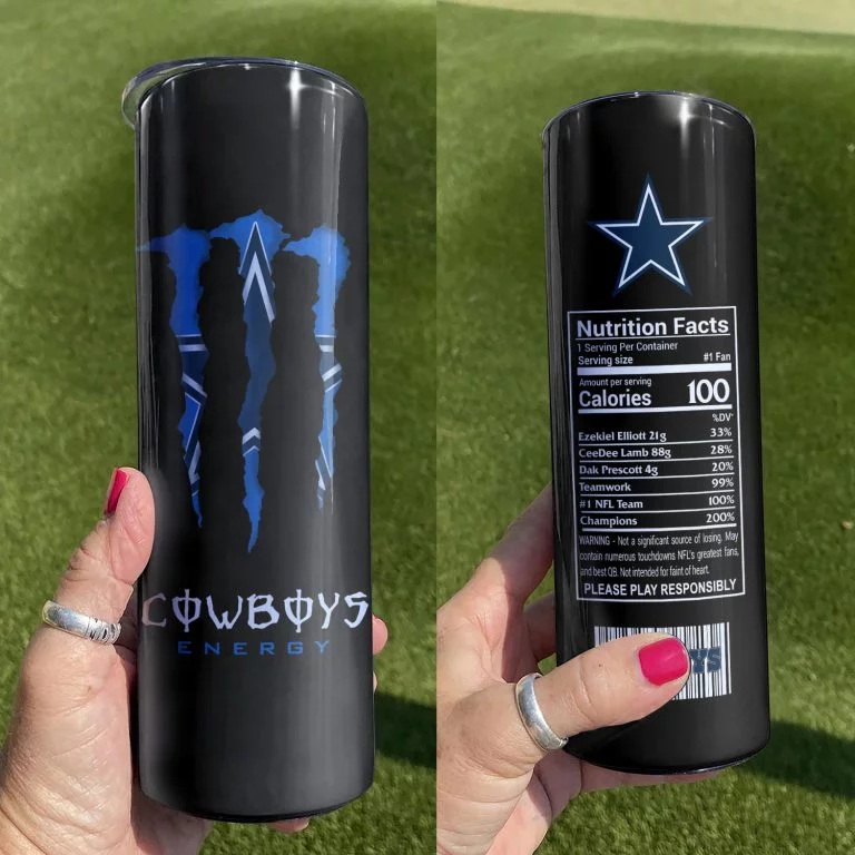 Νfl09-Limited Dallas Cowboys Skinny Tumbler Cup 20oz & 30oz 2