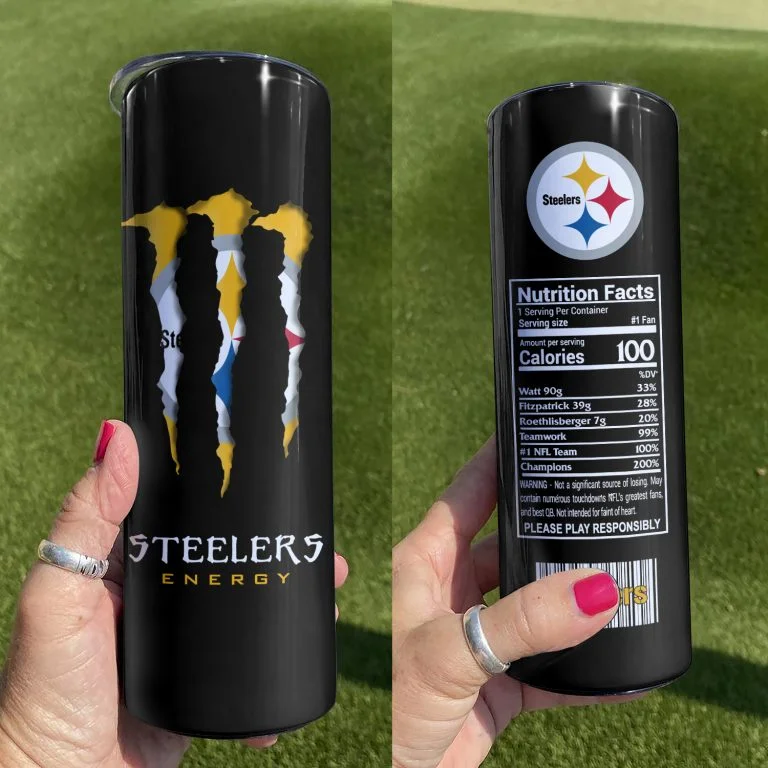 ΝFL25-Limited Pittsburgh Steelers Skinny Tumbler Cup 20oz & 30oz