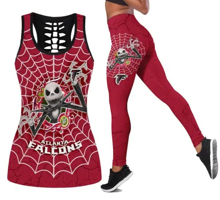 Atlanta Falcons Women's Hollow Out Tank Top + Legging NR91