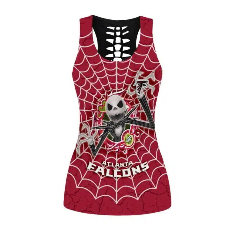 Atlanta Falcons Women's Hollow Out Tank Top + Legging NR91 - Image 2
