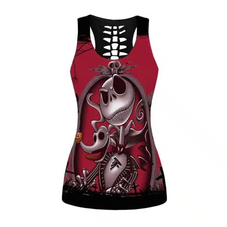 Atlanta Falcons Women's Hollow Out Tank Top + Legging LT11 - Image 2