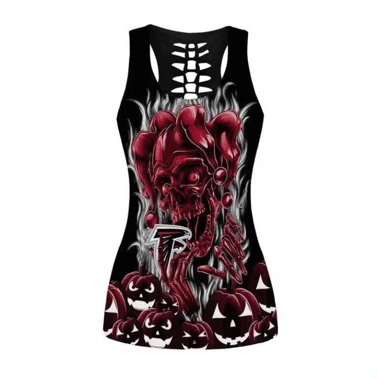 Atlanta Falcons Women's Hollow Out Tank Top + Legging TC12 - Image 2