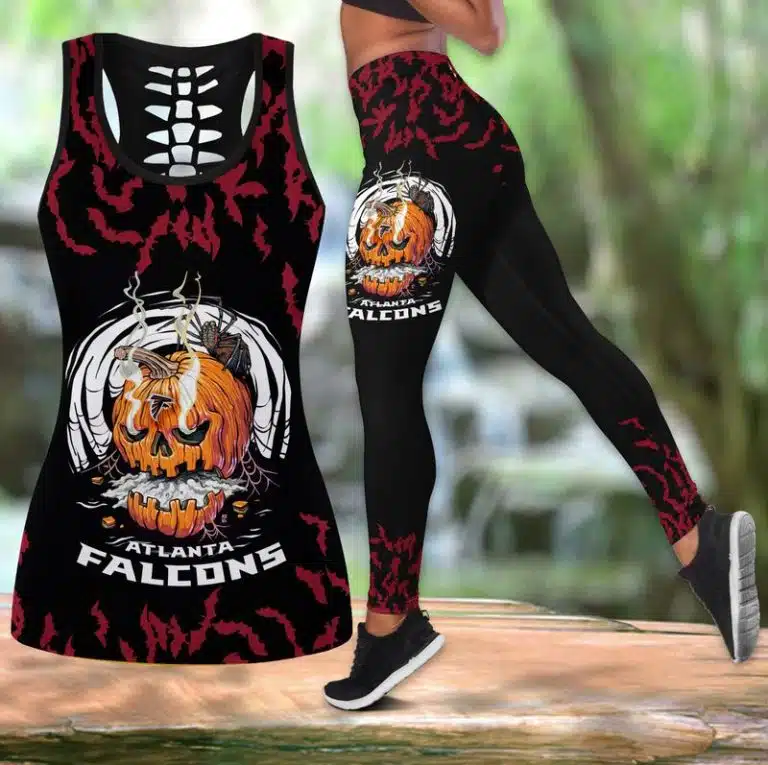 Atlanta Falcons Women's Hollow Out Tank Top + Legging IR22