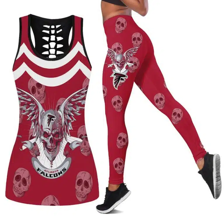 Atlanta Falcons Women's Hollow Out Tank Top + Legging IR13