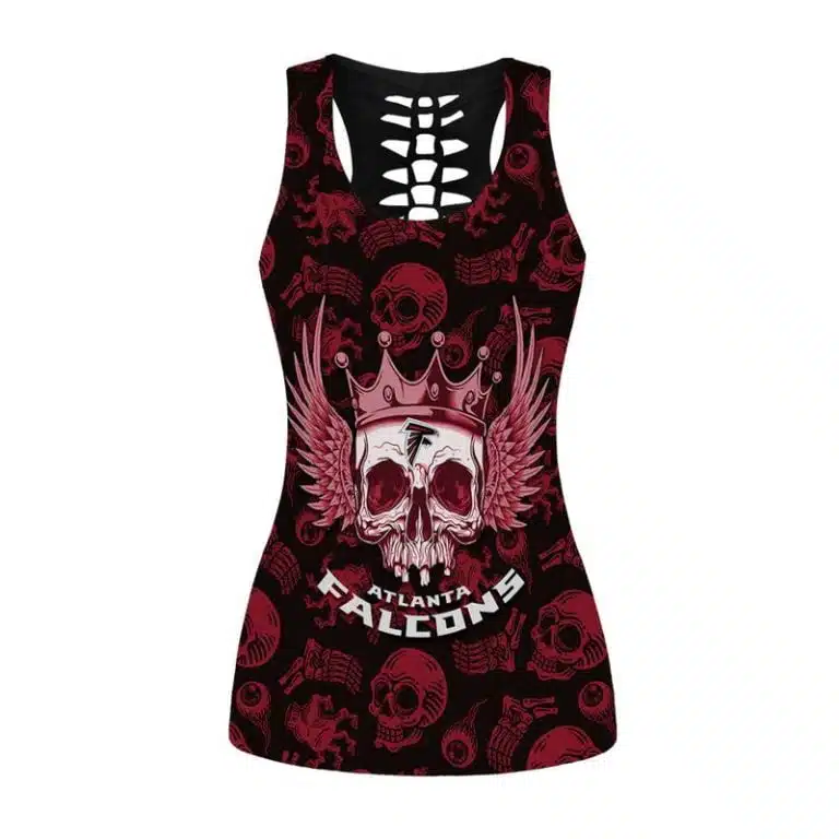 Atlanta Falcons Women's Hollow Out Tank Top + Legging LT23 - Image 2