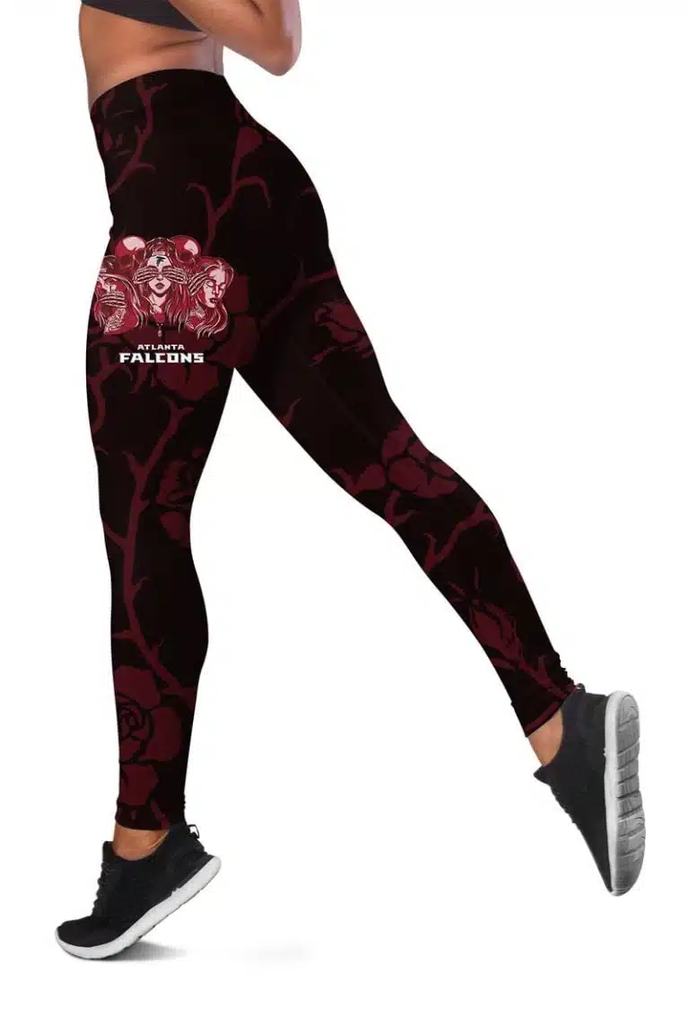 Atlanta Falcons Women's Hollow Out Tank Top + Legging UW57 - Image 3