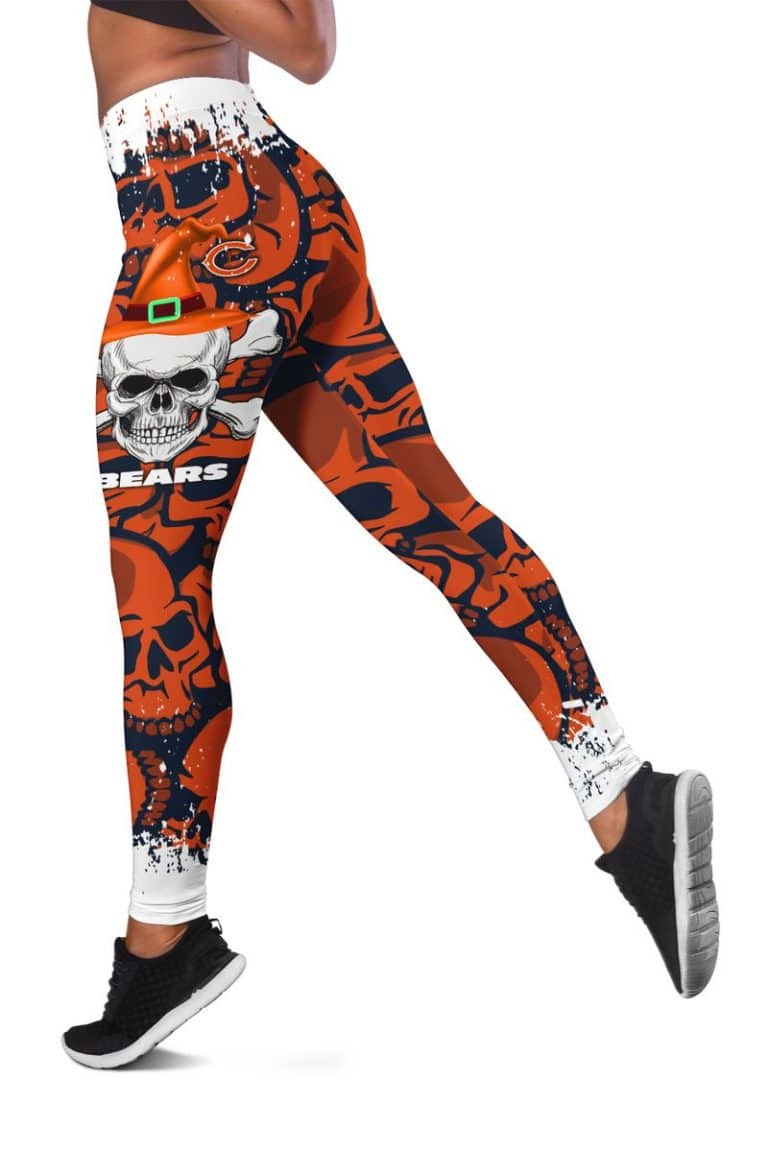 Chicago Bears Women's Hollow Out Tank Top + Legging GH74 - Image 3