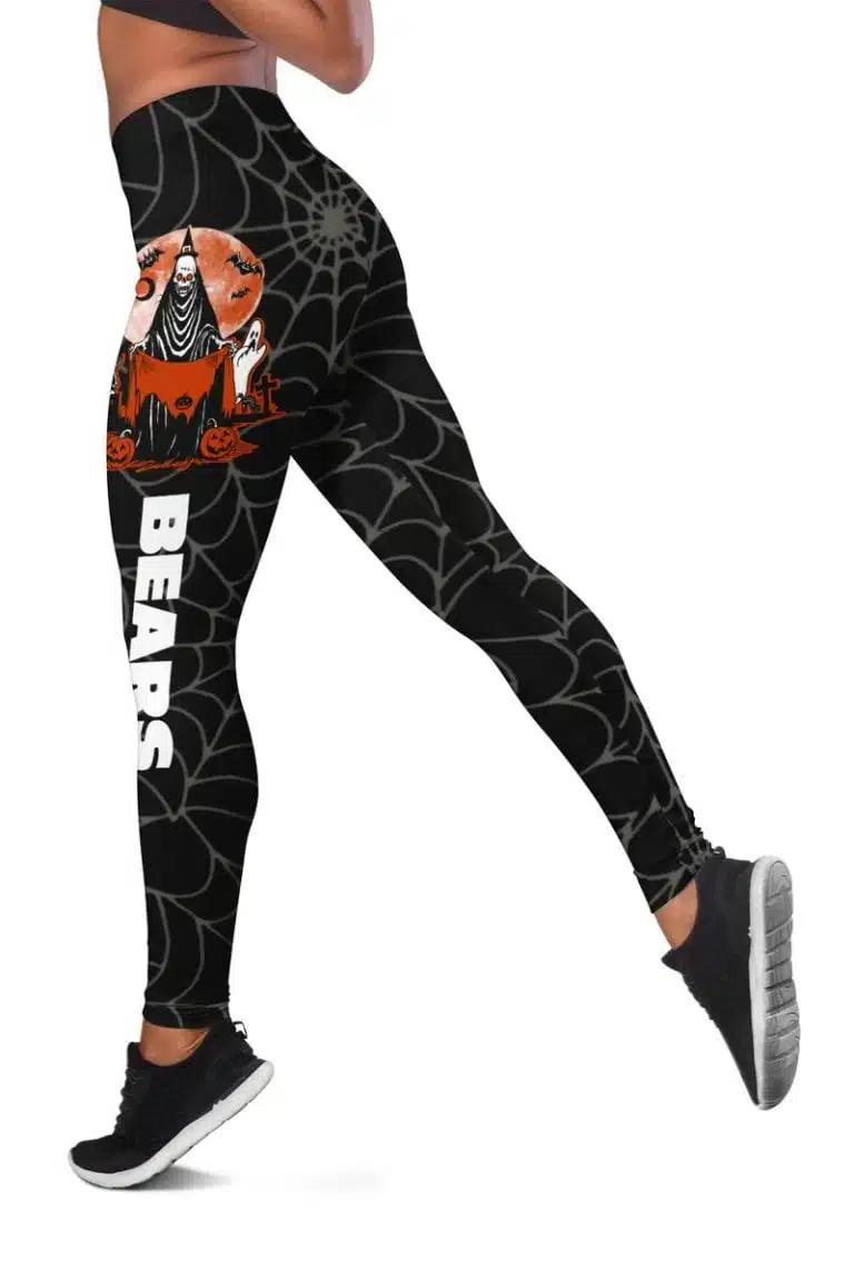 Chicago Bears Women's Hollow Out Tank Top + Legging XH67 - Image 3