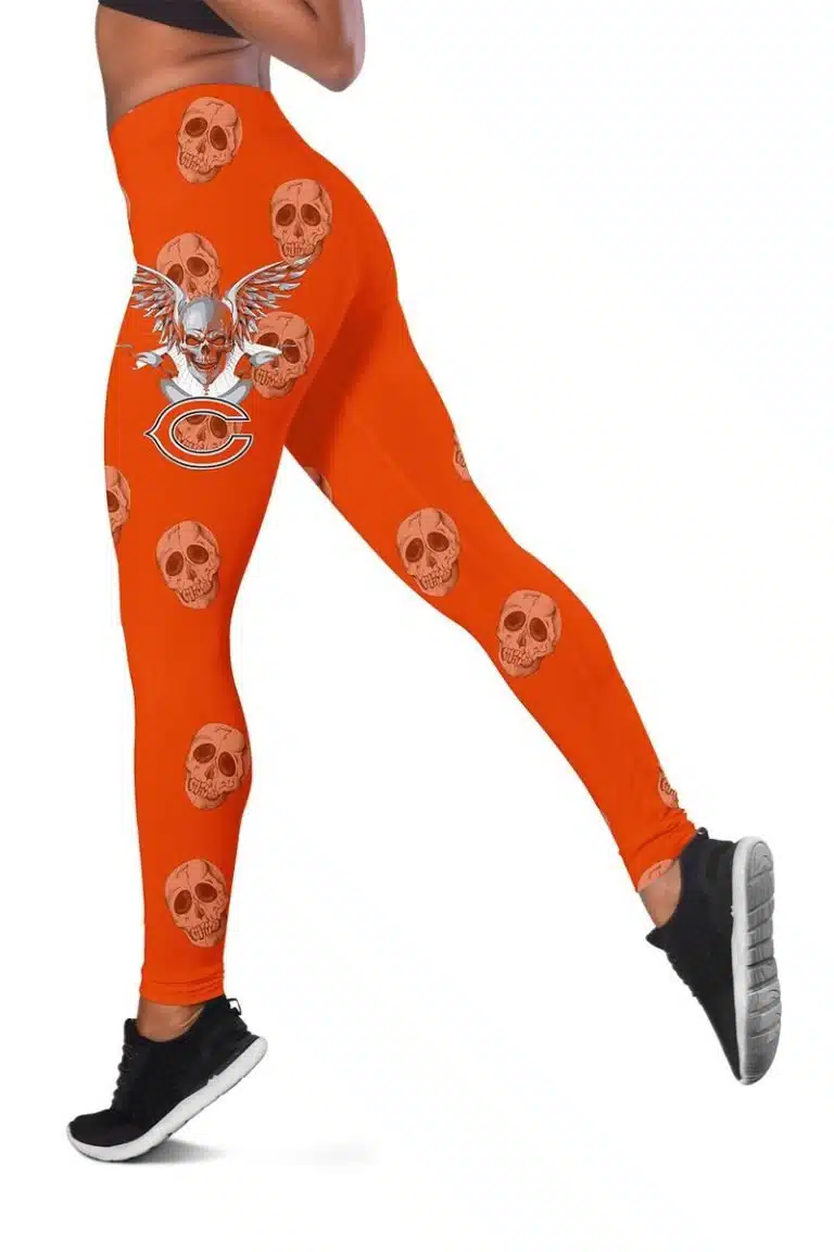 Chicago Bears Women's Hollow Out Tank Top + Legging EK57 - Image 3