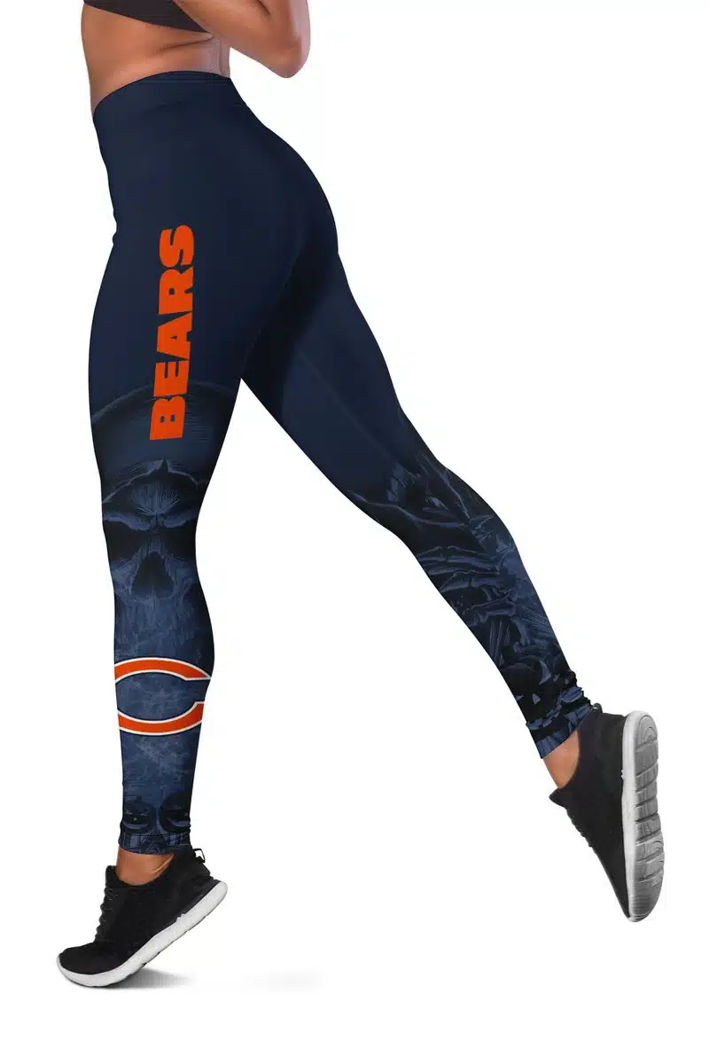 Chicago Bears Women's Hollow Out Tank Top + Legging KL13 - Image 3