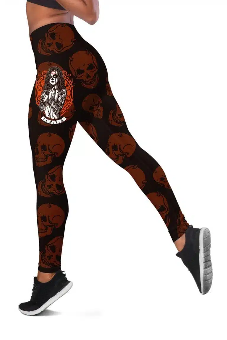 Chicago Bears Women's Hollow Out Tank Top + Legging LY94 - Image 3