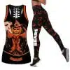 Chicago Bears Women's Hollow Out Tank Top + Legging KY64
