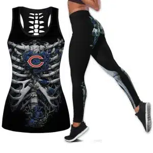 Chicago Bears Women's Hollow Out Tank Top + Legging RL47