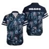 Combo Chicago Bears Button-Up Shirt & Men Shorts WH13