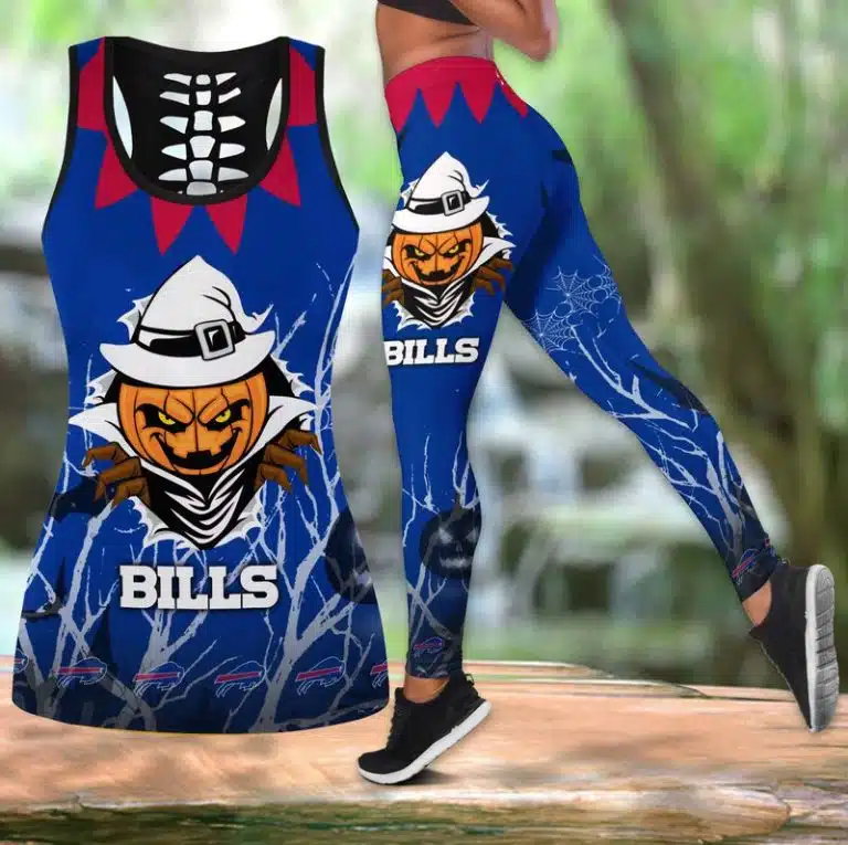 Buffalo Bills Women's Hollow Out Tank Top + Legging OH37