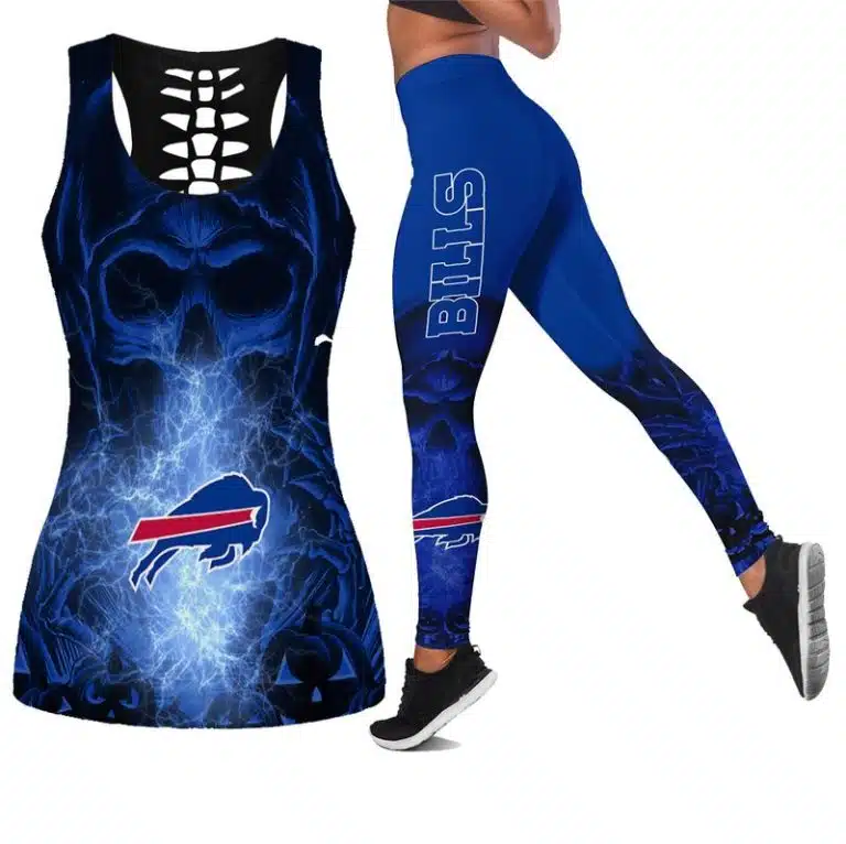 Buffalo Bills Women's Hollow Out Tank Top + Legging KG65