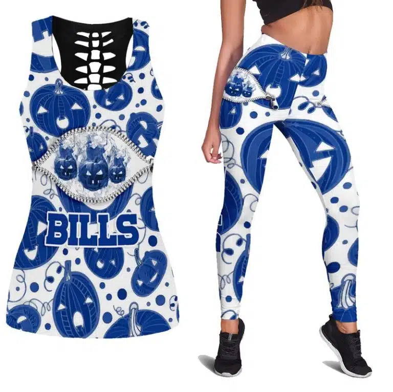 Buffalo Bills Women's Hollow Out Tank Top + Legging DH67