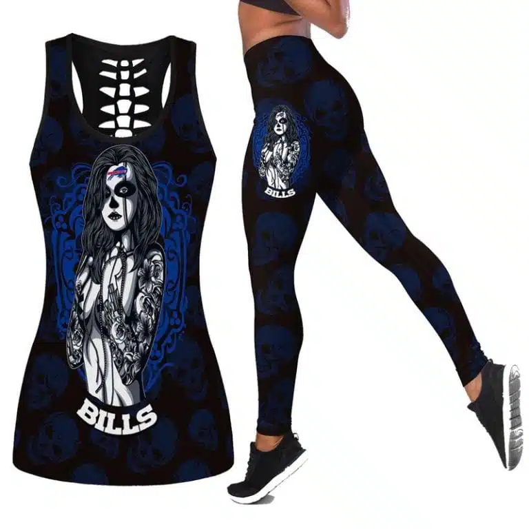 Buffalo Bills Women's Hollow Out Tank Top + Legging MT67