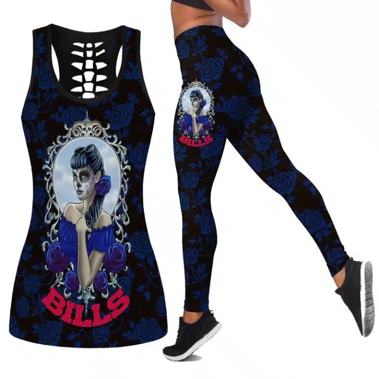 Buffalo Bills Women's Hollow Out Tank Top + Legging DT47