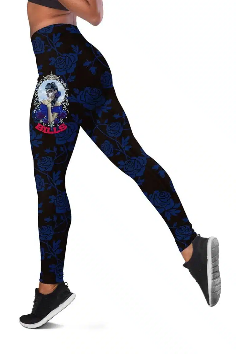 Buffalo Bills Women's Hollow Out Tank Top + Legging DT47 - Image 3