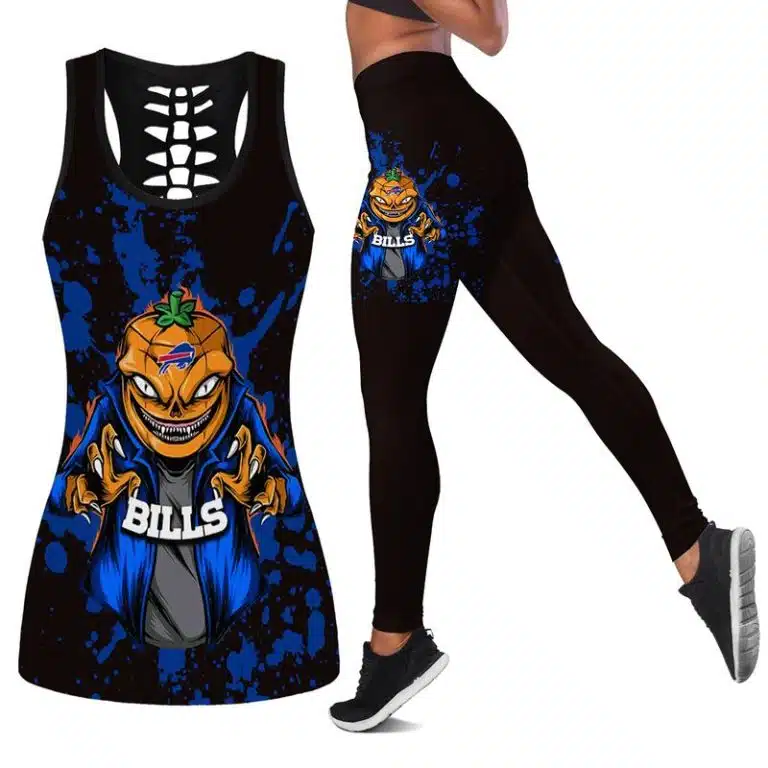 Buffalo Bills Women's Hollow Out Tank Top + Legging JF19