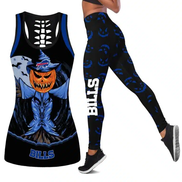 Buffalo Bills Women's Hollow Out Tank Top + Legging LV31