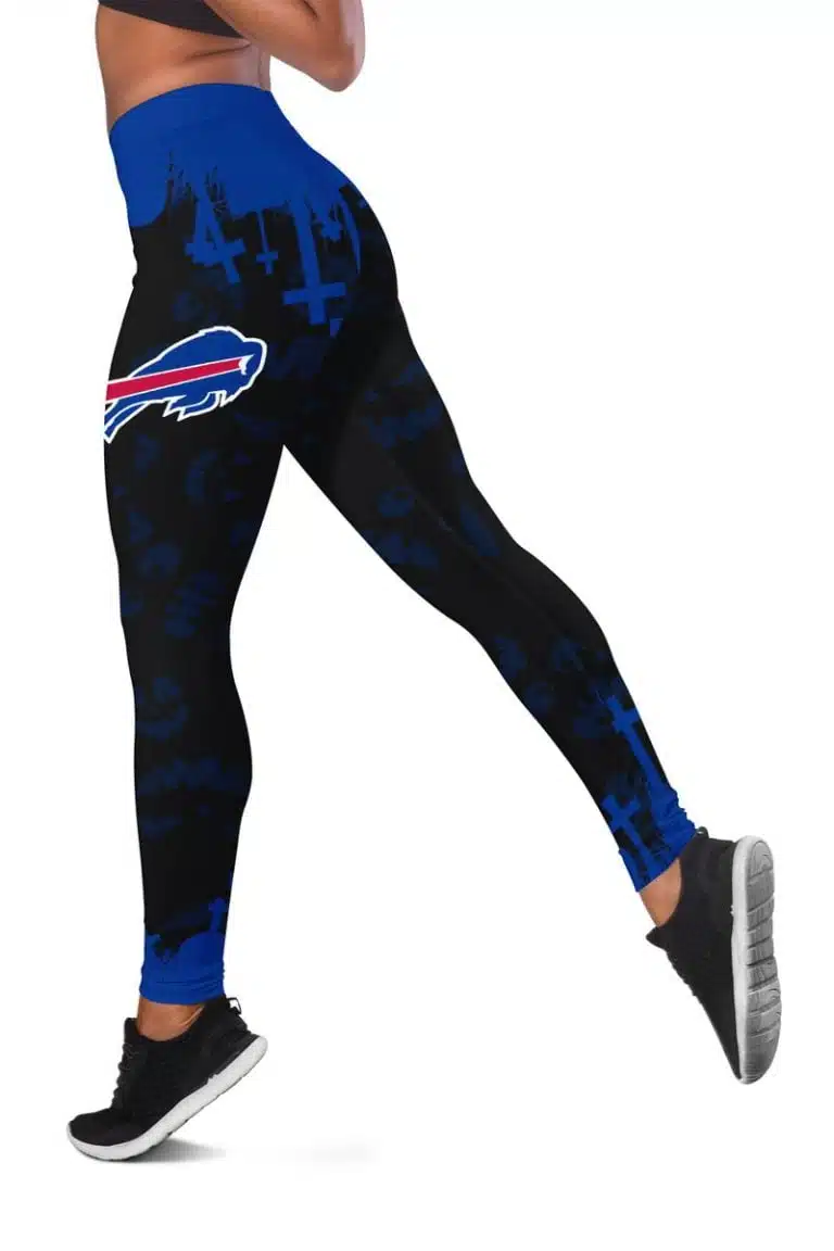 Buffalo Bills Women's Hollow Out Tank Top + Legging RK13 - Image 3