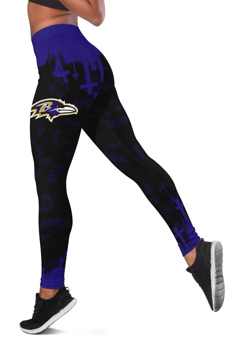 Baltimore Ravens Women’s Hollow Out Tank Top + Legging SG49 - Image 3