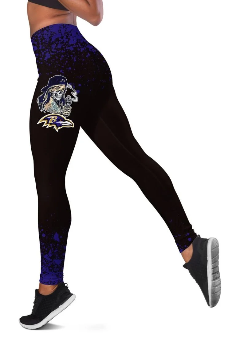 Baltimore Ravens Women’s Hollow Out Tank Top + Legging CG74 - Image 3