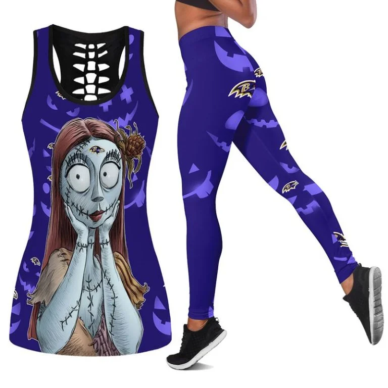 Baltimore Ravens Women’s Hollow Out Tank Top + Legging WG71