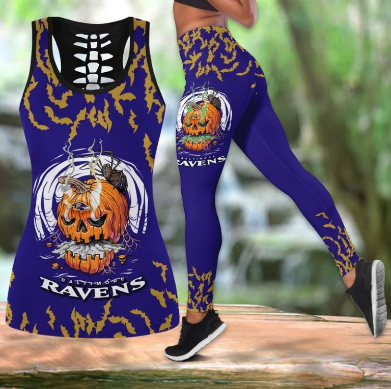 Baltimore Ravens Women’s Hollow Out Tank Top + Legging VS16